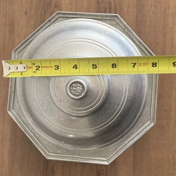 RARE Wilton Armetale RWP Octagonal Octagon Covered Casserole 1973 - Picture 8 of 9